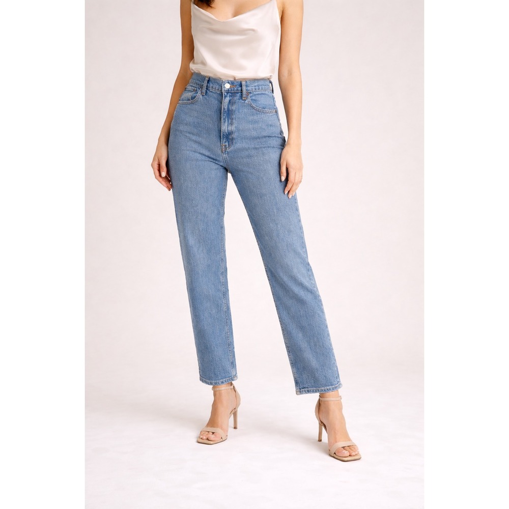 Abercrombie & Fitch Ankle Straight Ultra High Rise Jeans Sz 30/10 Stretch